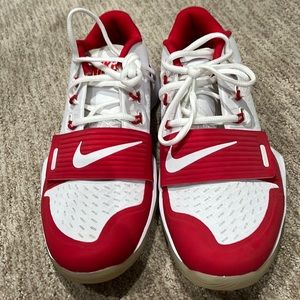 NIKE FLYWIRE Red & White Athletic Shoes